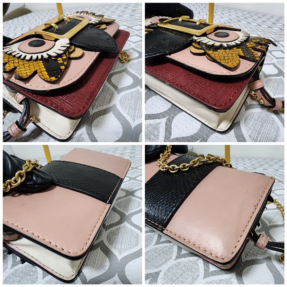 Burberry Owl Chain-Linked Crossbody Bag Multicolored - Picture 13 of 15